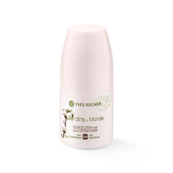 Déodorant bille anti-transpirant Fleur de Coton d'Inde
